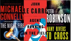 New Book Covers: The night fire; Agent in the field; Many rivers to cross